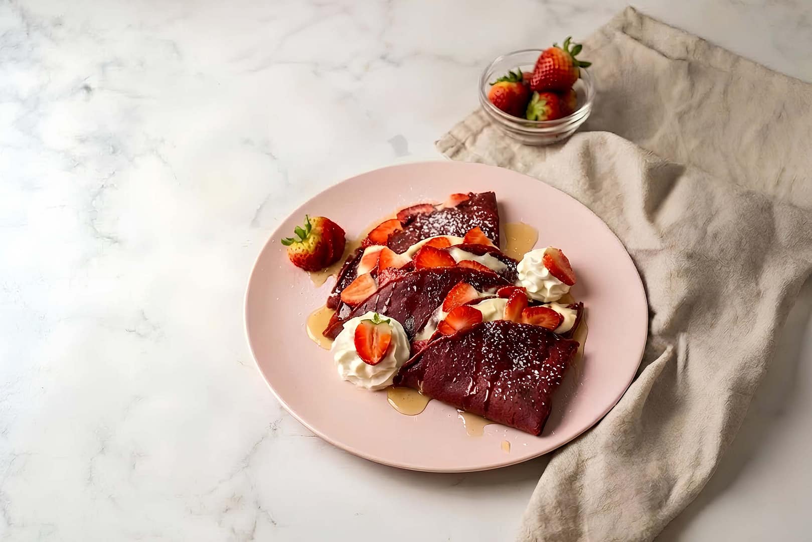 Read more about the article Red Velvet Crepe w/ Cream Cheese Filling